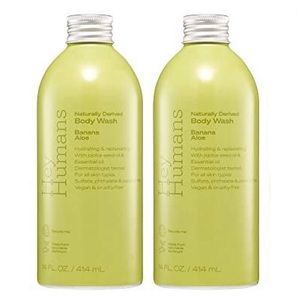 Hey humans banana aloe body wash set of 2